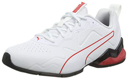 PUMA Cell Valiant SL, Zapatillas para Correr de Carretera Hombre, Blanco White Black/High Risk Red, 40.5 EU características
