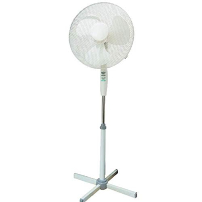 Winnes Ventiladores de pedesta, Ventilador de pie con 3 aspas, 3 velocidades, 50 W de Potencia, posición Nocturna Extra silenciosa, oscilación Automát