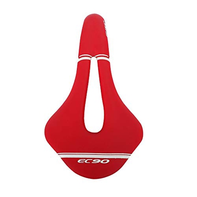 VOANZO Sillín de Bicicleta Ciclismo Soft EVO Saddle Bike Seat para MTB Road Mountain Bike Accesorios (Rojo)