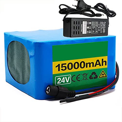 FREEDOH Paquete Batería Bicicleta Eléctrica 24 V Batería Iones Litio 15 Ah 18650 para Bicicletas Eléctricas Triciclos Eléctricos Herramientas Eléctric