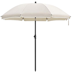 SONGMICS Parasol Arco de 1,8 m de diámetro, Parasol de Playa Octogonal de poliéster, Varillas de Fibra de Vidrio, Mecanismo de inclinación, Bolsa de T características