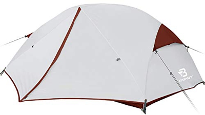 Bessport Tienda de Campaña 3-4 Personas Ligero con Dos Puertas A Prueba de UV/Viento Fuerte/Lluvia para Trekking, Campamento, Playa, 3-4 Estaciones