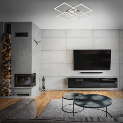 Plafón Frames, 4 cuadrados, giratorio características