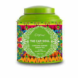 Nutrición The Capsoul unisex TÉ GRANEL verde, jengibre & cúrcuma 100 gr en oferta