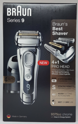 Braun Serie 9 9375cc Eléctrico Afeitadora Con Limpieza Y Estación de Carga Nuevo en oferta
