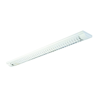 Luminaria LED con rejilla 444 con G13/T8, blanco