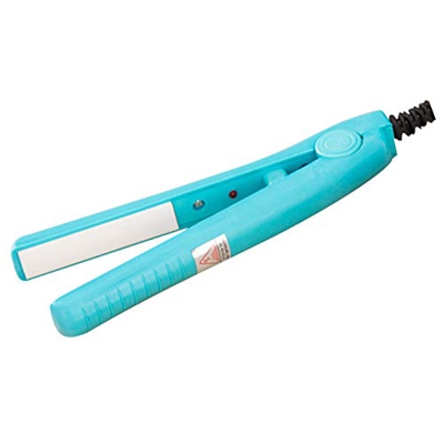 Plancha de pelo para flequillo, pelo corto y fino, turmalina ionic, mini plancha de pelo doble de cerámica para cabello liso y rizado, riel eléctrico 