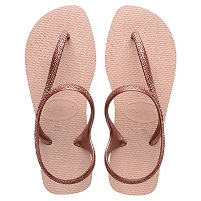 Havaianas Flash Urban, Sandalias Planas Mujer, Ballet Rosa Dorado, 37/38