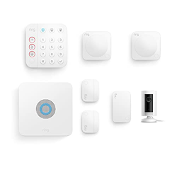 Nuevo kit de 7 piezas Ring Alarm de Amazon (2.ª generación) con Ring Indoor Cam | Sistema de seguridad para el hogar con vigilancia asistida opcional, características