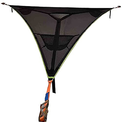 2021 New Multi-Person Hammock- 3 Point Design, 2M Triangle Hammock, Multifunctional Hammock Multi-Person Canvas Camping Easy Use Hanging Chair Seat, f