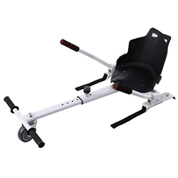 Z ZELUS Silla de Hoverboard Ajustable Asiento para Patinetes Eléctricos de 6.5 8 10 Pulgadas HoverKart Silla de Equilibrio Automático para Adultos y N características
