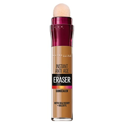 Maybelline Corrector de ojos antiedad instantáneo, ojeras y corrector de manchas, fórmula ultra mezclable, 10 caramelos