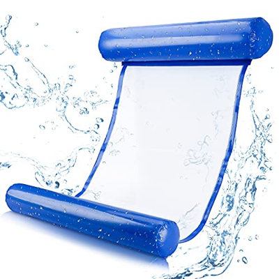 LOVEXIU Hamaca Flotante,Colchoneta Piscina,Hamaca Piscina,Hamaca de Agua Flotante,Tumbona Flotante Hamaca, Hamaca de Agua 4 en 1 Piscina para Sillas d