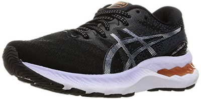 Asics Gel-Nimbus 23, Road Running Shoe Mujer, Black/Carrier Grey, 38 EU