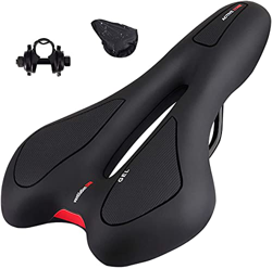 Sillín de Bici de Gel, Sillin Bicicleta Montaña, Ergonómico Cómodo Asiento Ergonómico de Bici de Gel Antiprostatico Impermeable y Transpirable para Bi precio