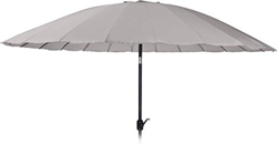 MaxxGarden Schanghai - Sombrilla para jardín (200 x 325 cm), color gris claro precio
