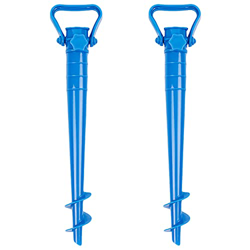 2 Soportes para Sombrilla Playa Sujeta Sombrillas Base de Sombrilla Playa - Azul en oferta