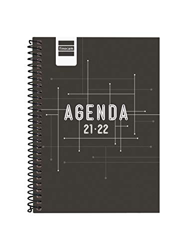 Finocam Agenda 2021 2022 Semana vista apaisada Septiembre 2021, Junio 2022 10 meses y Julio/Agosto resumidos 8º, 120x162 Cool Negro Español precio