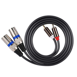 SunshineFace 1. 5M para Línea Macho Rca a Xlr Cable de Adaptador de Audio Macho Cable de Conexión Cable de Pvc de Doble Fila precio