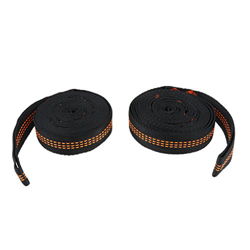 2 Pedazos Correas para Colgar de Arnés, Cuerda de Sujeción, 280 x 2,5 x 0,12 cm - Negro A precio