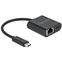 66644 base para portátil y replicador de puertos Alámbrico USB 3.2 Gen 1 (3.1 Gen 1) Type-C Negro, Adaptador