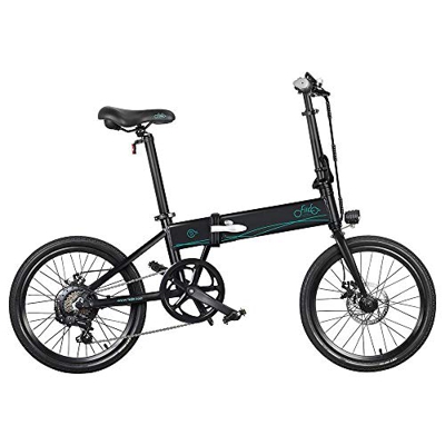 Bicicleta eléctrica Plegable para Adultos FIIDO D4S, Bicicleta de montaña para Hombre de 20" con Motor de 250 W, batería de 36V 10,4Ah (Negro)