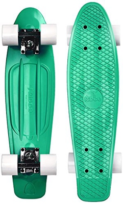 Ridge 22 Mini Cruiser Tarjeta Retro monopatín, Pastel, Pastel de Serie, Totalmente Equipado, diseñado Verde Mint Pastel Talla:Small