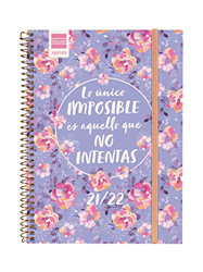 Finocam Agenda 2021 2022 Semana vista apaisada Septiembre 2021, Junio 2022 10 meses y Julio/Agosto resumidos 4º, 155x212 Secundaria Imposible Español características