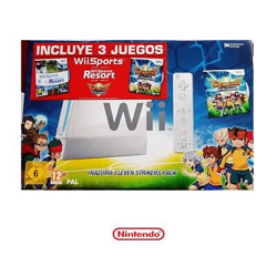 Pack Wii HW + 3 juegos (Inazuma EIP+ Wii SPORTS+ Wii SPORTS RESORT) en oferta