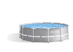 Intex L&G FR Prism Frame Piscina, Gris/Blanco, 366 x 122 cm en oferta
