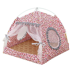 Demarkt Tienda de verano para mascotas, caseta para perros, desmontable, lavable, plegable, casa de juegos para perros, cachorros y gatos en oferta