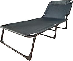 Soontrans tumbonas Jardin con Almohada tumbonas Exterior Plegable Tumbona Ligera inclinable Tumbonas Jardin Exterior para Camping y Piscina(Negro 01) características