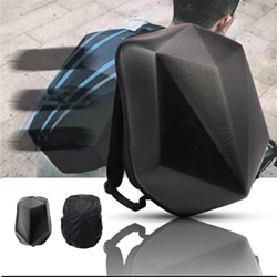 Mochila de motocicleta con carcasa rígida – Mochila de fibra de carbono en forma de diamante, impermeable, 30 L, gran capacidad, para montar en bicicl precio