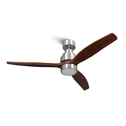 Mellerware Ventilador de Techo con Mando a Distancia. 3 Aspas. Potencia de 45 W. Ultrasilencioso. 132 cm de diámetro. 6 velocidades. Temporizador (Dar características