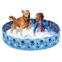 Wdmiya Piscina para Perros, Piscina Infantil para Niños, Bañera Plegable para Mascotas, Piscina al Aire Libre para Jardín y Patio (160cm X 30cm) en oferta