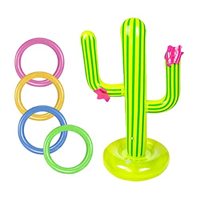 happygirr Juego de 5 juguetes hinchables para piscina de cactus, para fiestas, bares, viajes