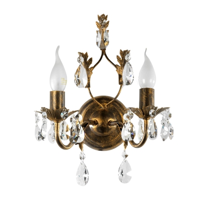 Aplique Teresa como lámpara de araña, 2 luces