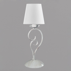 Lámpara de mesa Pompei alto 50cm pantalla blanca precio
