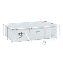Outsunny Piscina Desmontable Tubular 3600L con Depuradora de Cartucho 1.200L/H Piscina Rectangular de Exterior para Adultos y Niños 291x190x75 cm Gris características