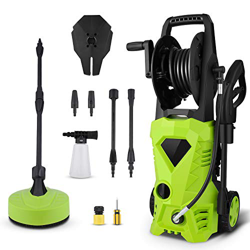 Hopekings Hidrolimpiadora de alta presión, 2 boquillas, 450 l/h, hidrolimpiadora para el lavado del coche, terraza y casa, 150 bar, 2000 W en oferta