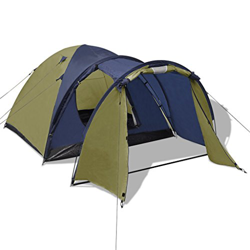 Festnight Tienda de Campa?a Impermeable para 4 Personas Verde en oferta