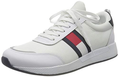Tommy Jeans, Flexi Lycra Runner Hombre, White, 46 EU
