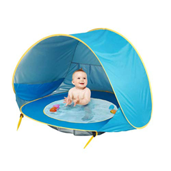 Tienda Playa Bebe Pop up, Infant 50+ UV/SPF Pop Up Beach Garden Carpa Playa Sombra Protección Solar Refugio, Carpa portátil Plegable automática con Pi en oferta