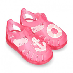 Cangrejera Niños Con Diseño Náutico Y Cierre Adherente Para Playa Y Piscina. 23 Fucsia características