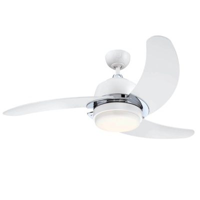 Westinghouse Ventilador de Techo Con LED Lámpara Y Cordón Simone Blanco 122CM