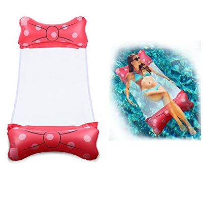 TUXUNQING Hamaca Flotante,Hamaca Piscina,Arco-Nudo de la Piscina Hamaca,Hamaca de Piscina 4 en 1,Hamaca Inflable Flotante Plegable,Los Mejores Regalos