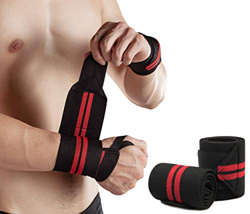 Vintree 2 Piezas Muñequeras Deportivas Muñequeras Crossfit con Banda Antideslizante para Levantar de Pesas Flexiones Apto para Hombres y Mujeres Muñeq precio