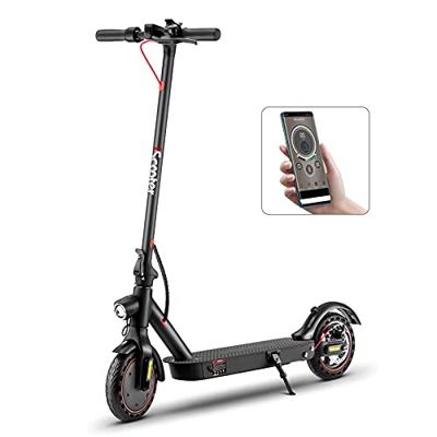 iScooter Patinete Eléctrico i9Pro - 350W Motor, Velocidad 30 km/h, hasta 25KM de Largo Alcanc, Control de Crucero, conexión App móvil , Soporta hasta 