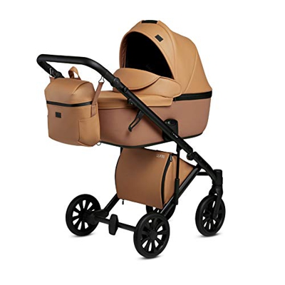 Cochecito combi Buggy deportivo sistema de viaje Anex E/Type (Caramel CrN-13, 3 en 1)