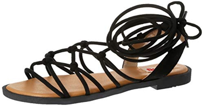 Sandalias Mujer MTNG | Sandalias Palmira 58351 | MTNG Mujer | Sandalias Romana | Cierre con Cordones | 45088 | Negro | 38